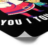 Poster Quand Je Pense À Toi, Je Touche Mon Elfe Noël (Coin)