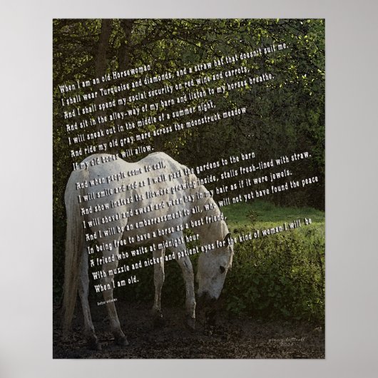 Poster Quand je suis une vieille femme de cheval III (Devant)