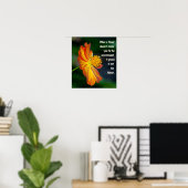 Poster Quand la fleur ne s'épanouit pas... (Bureau à domicile)