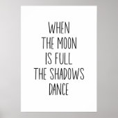 Poster Quand la lune est pleine (Devant)