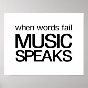 Poster Quand la musique d'échouer de mots parle