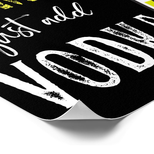 Poster Quand la vie vous donne citron juste ajouter VODKA (Coin)