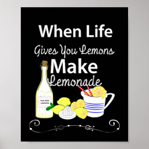 Poster Quand La Vie Vous Donne Des Citrons Citation Inspi
