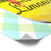 Poster Quand la vie vous donne l'affiche des citrons (Coin)
