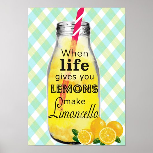 Poster Quand la vie vous donne l'affiche des citrons (Devant)