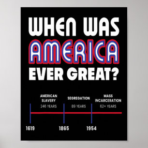 Poster Quand l'Amérique était grande justice sociale anti