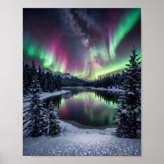 Poster Quand le ciel se peint lui-même dans un feu célest