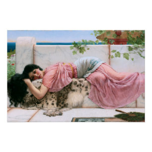 Poster Quand le coeur est jeune par John William Godward