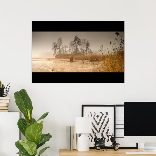 Poster Quand L'Eau Est Partie (Bureau à domicile)