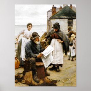 Poster Quand Les Bateaux Sont Éloignés Walter Langley