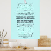 Poster Quand les licornes...les enfants (Cuisine)