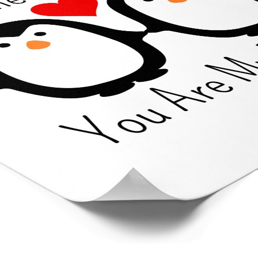 Poster Quand Les Pingouins Trouvent Leur Mate, Ils Resten (Coin)