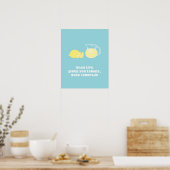 Poster Quand Life vous donne des citrons, faites de la li (Cuisine)
