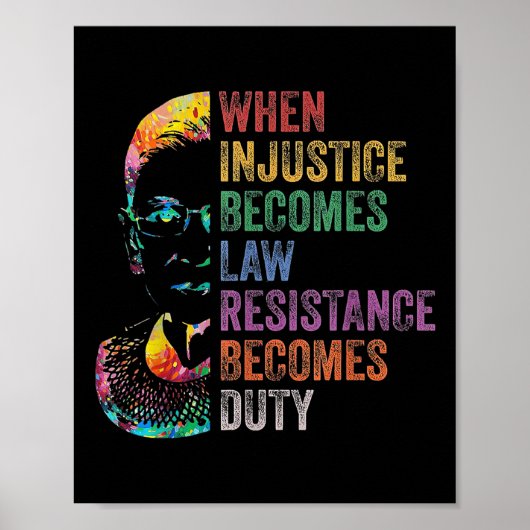 Poster Quand l'injustice devient loi, la résistance devie (Devant)