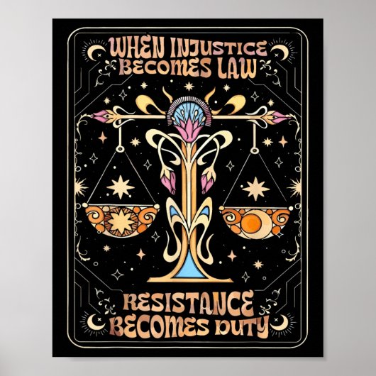 Poster Quand l'injustice devient loi, la résistance devie (Devant)