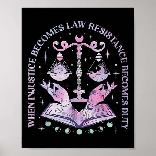 Poster Quand l'injustice devient loi, la résistance devie (Devant)