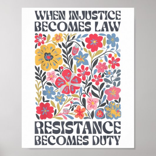 Poster Quand l'injustice devient loi, la résistance devie (Devant)