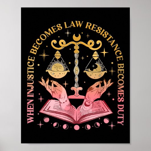 Poster Quand l'injustice devient loi, la résistance devie (Devant)