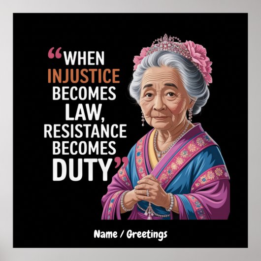 Poster Quand l'injustice devient loi, la résistance devie (Devant)