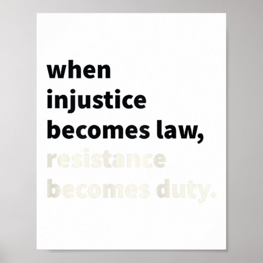 Poster Quand l'injustice devient loi, la résistance devie (Devant)