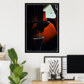 Poster Quand ma guitare coule doucement l'affiche (Bureau à domicile)