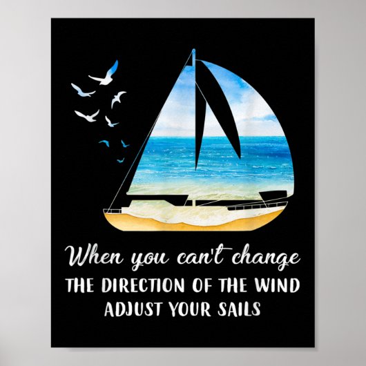 Poster Quand on ne peut pas changer la direction du vent, (Devant)