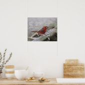 Poster Quand un cardinal apparaît dans votre cour.... (Cuisine)