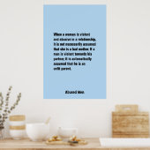 Poster Quand Une Femme Est Violente Et Abusive ... (Cuisine)