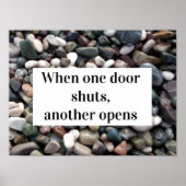 Poster Quand une porte ferme, une autre ouvre une citatio (Devant)