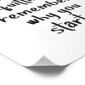 Poster Quand Vous Avez Envie De Quitter L'Entraînement Gy (Coin)