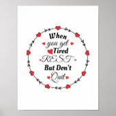 Poster Quand vous êtes fatigué Repos, mais n'arrêtez pas  (Devant)