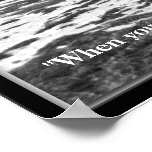 Poster "Quand vous réalisez qu'il n'y a rien de manquant. (Coin)