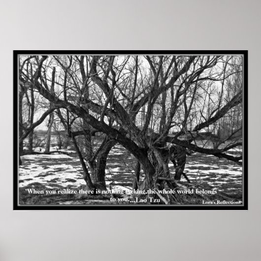 Poster "Quand vous réalisez qu'il n'y a rien de manquant. (Devant)