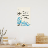 Poster Quand vous traversez les eaux, la Bible chrétienne (Cuisine)