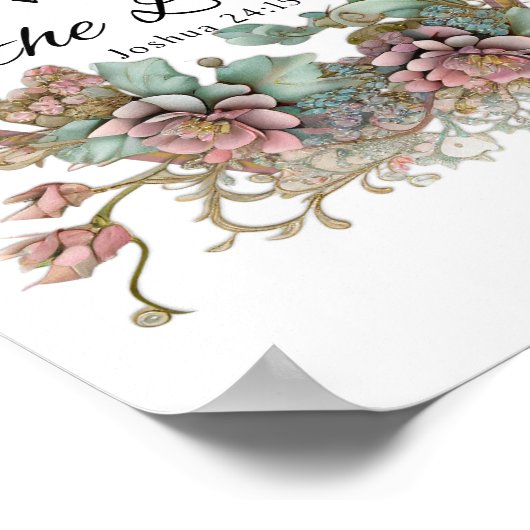 Poster Quant à moi et à ma maison, nous servirons le Seig (Coin)