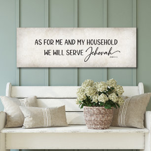 Poster Quant à moi et à ma maison, nous servirons l'Etern