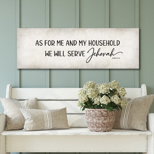 Poster Quant à moi et à ma maison, nous servirons l'Etern