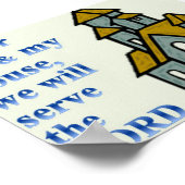 Poster Quant à moi et ma maison, nous servirons l'Éternel (Coin)