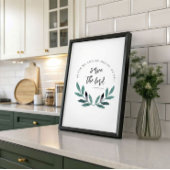 Poster Quant à moi et ma maison Verset biblique minimalis