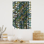 Poster Quantum Geometric Pattern (Cuisine)