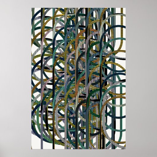 Poster Quantum Geometric Pattern (Devant)