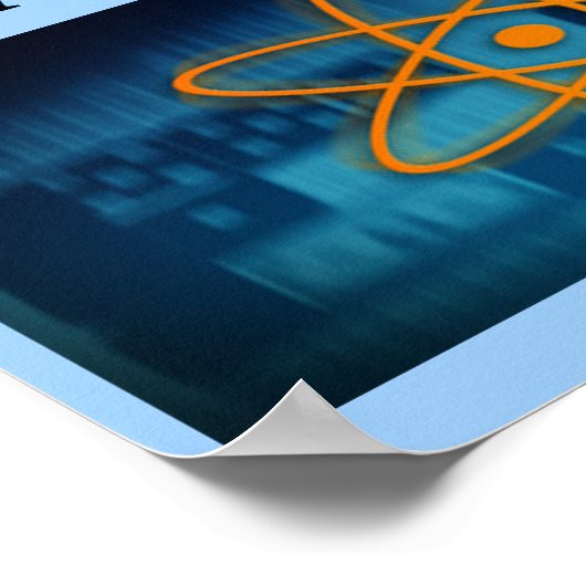 Poster QUANTUM mechanics. (Coin)