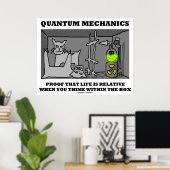Poster Quantum Mechanics (Bureau à domicile)
