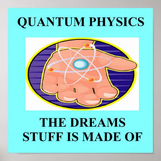 Poster quantum mechanics physics design (Devant)