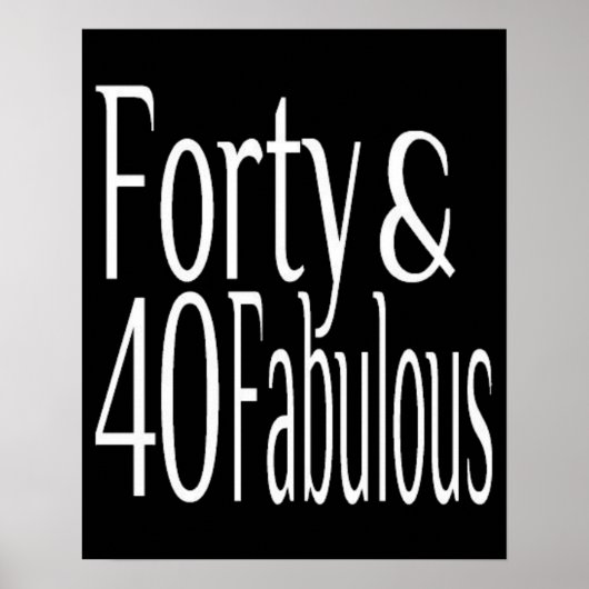 Poster Quarante et fabuleux 40e anniversaire (Devant)