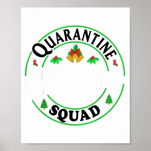 Poster Quarantine Christmas Squad Matching Family Holiday (Devant)