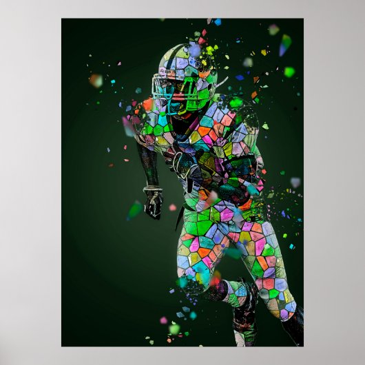 Poster Quart de football (Devant)