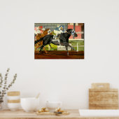 Poster Quarter Horse Racing Portrait (Cuisine)