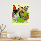 Poster Quartet à l'anglais (Cuisine)