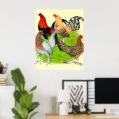 Poster Quartet à l'anglais (Bureau à domicile)